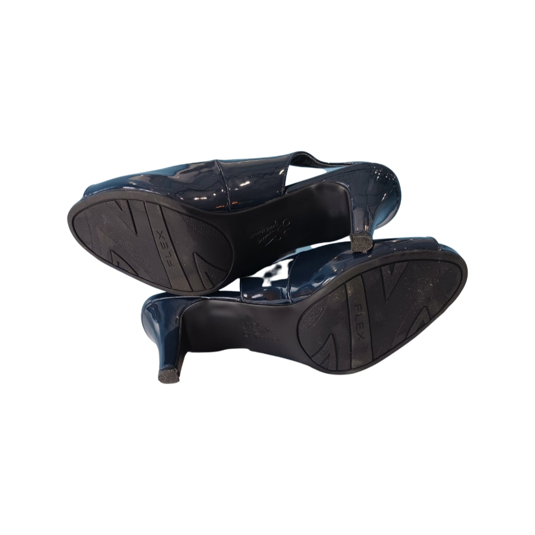 Life Stride Patent Leather Slingbacks, Black, Size 8 M