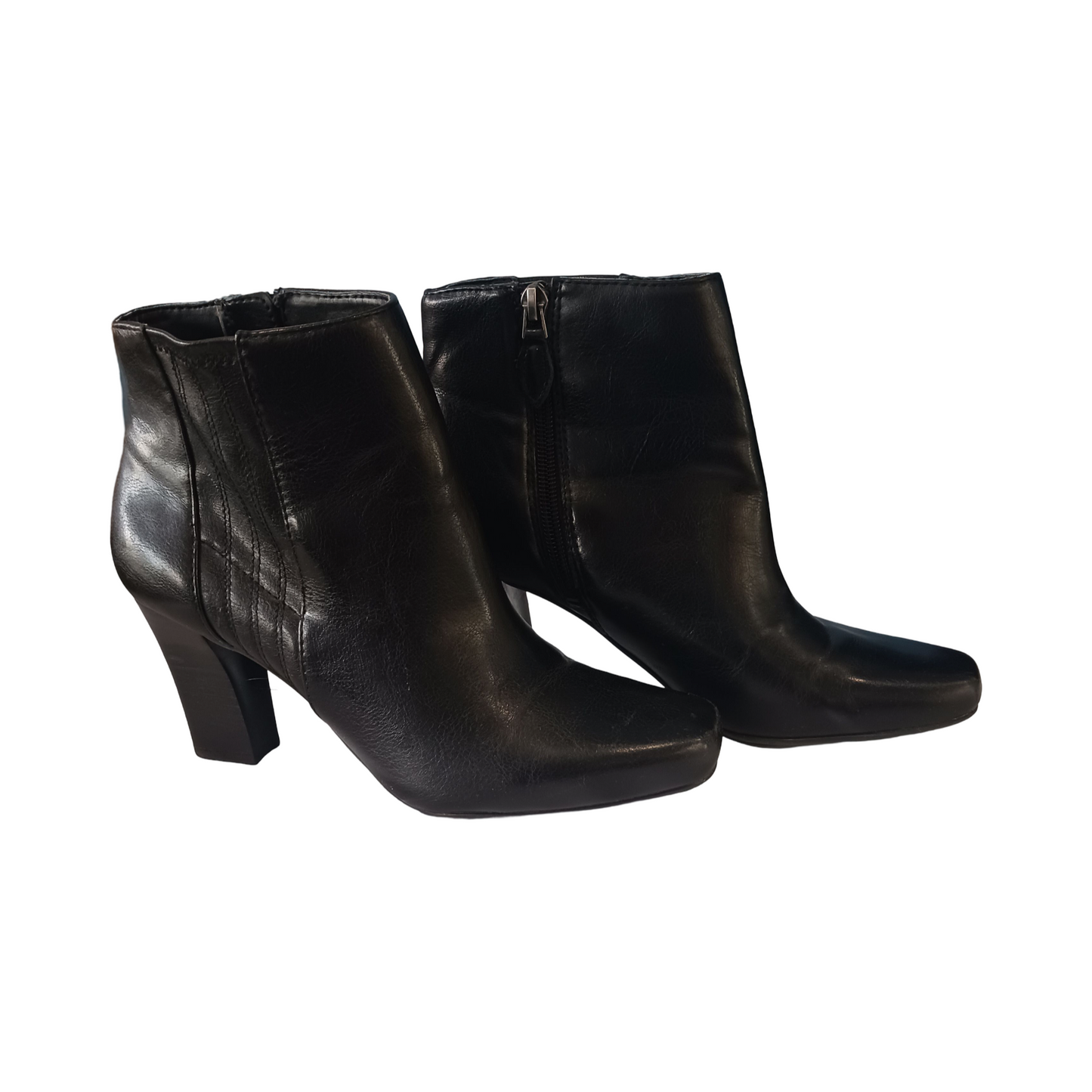 Franco Sarto Black Ankle Boots, Size US 7.5