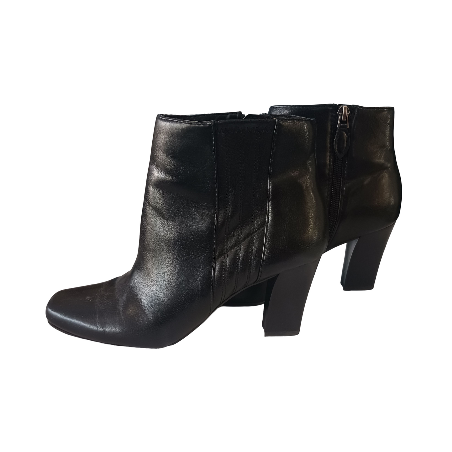Franco Sarto Black Ankle Boots, Size US 7.5