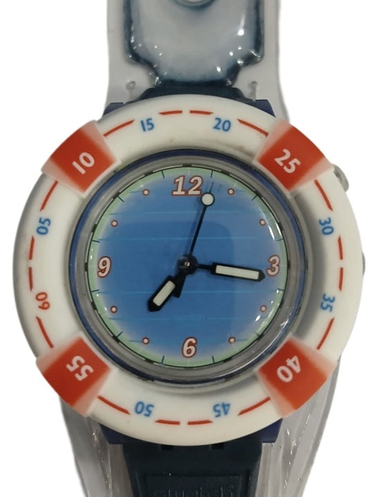 Vintage Working Swatch Scuba LOOMI Scuba 200 SDN904 Light-up Watch