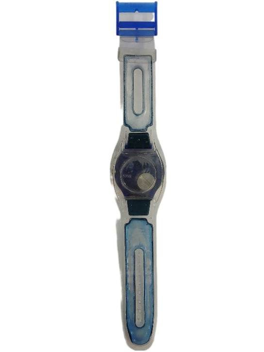 Vintage Working Swatch Scuba LOOMI Scuba 200 SDN904 Light-up Watch