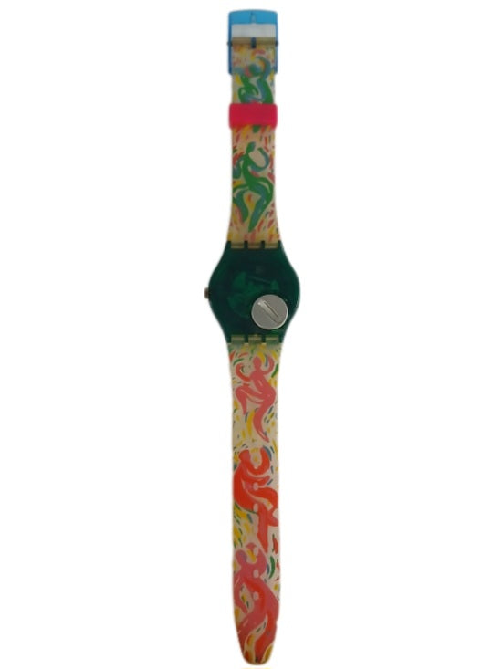SWATCH 1993 QUARTZ GG129 GIROTONDO SPORT WATCH IN BOX