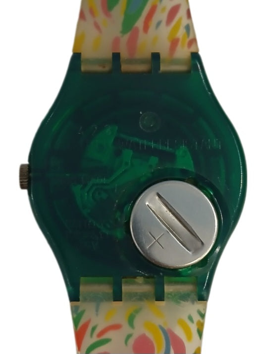 SWATCH 1993 QUARTZ GG129 GIROTONDO SPORT WATCH IN BOX