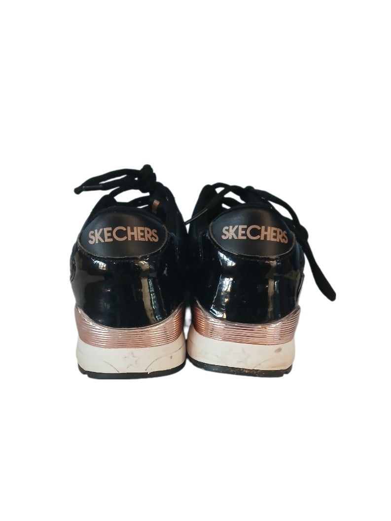 Skechers Women's Sunlite-Delightfully OG Black Sneaker (907-BLK), Size 10