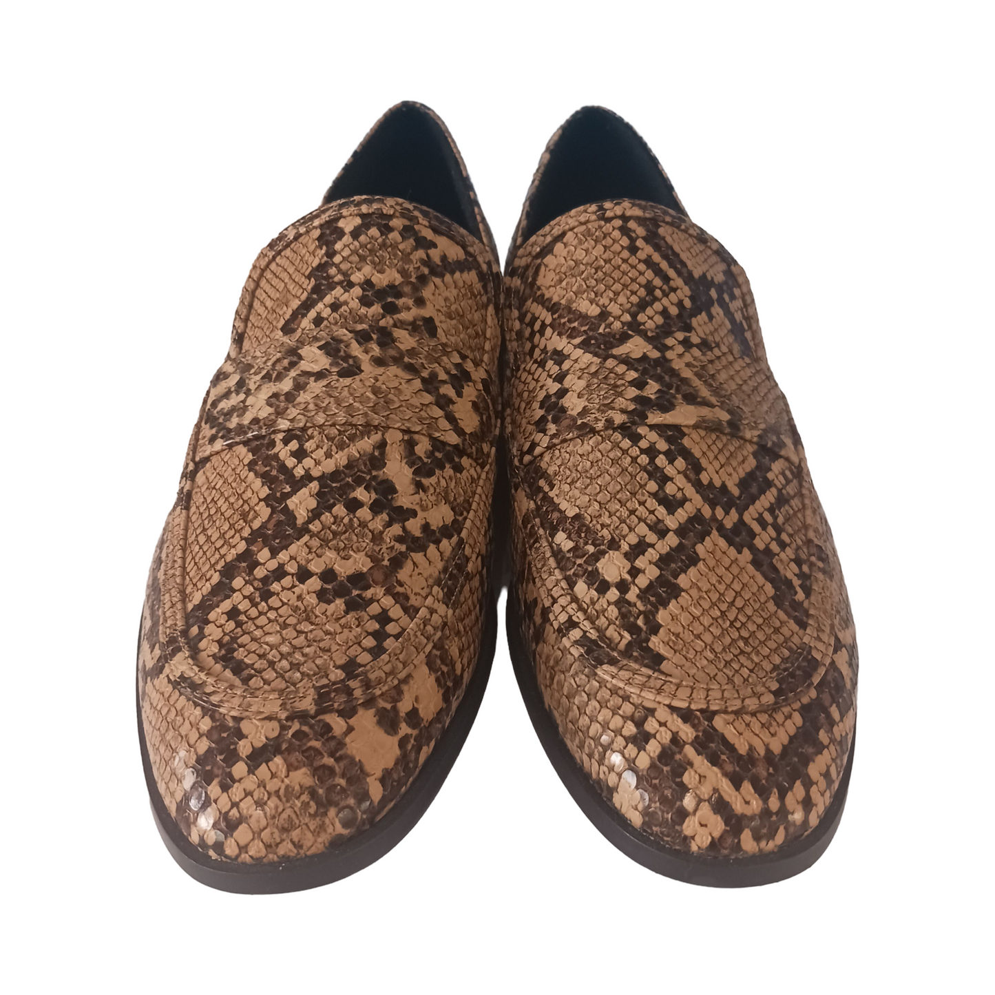 Zara Trafaluc Snake Print Loafers Flat, Size EU 41