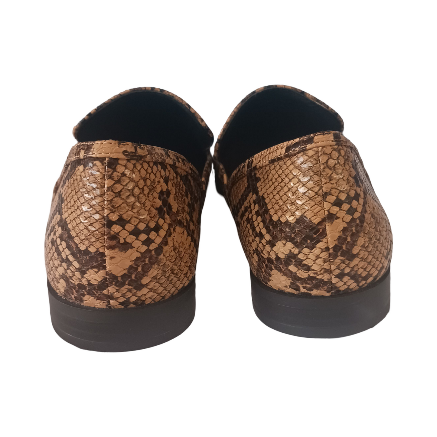 Zara Trafaluc Snake Print Loafers Flat, Size EU 41