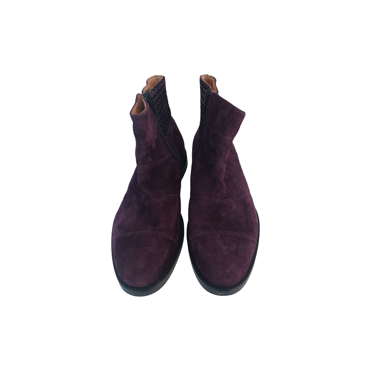 Lloyd Purple Suede Ankle Boots, Size 9