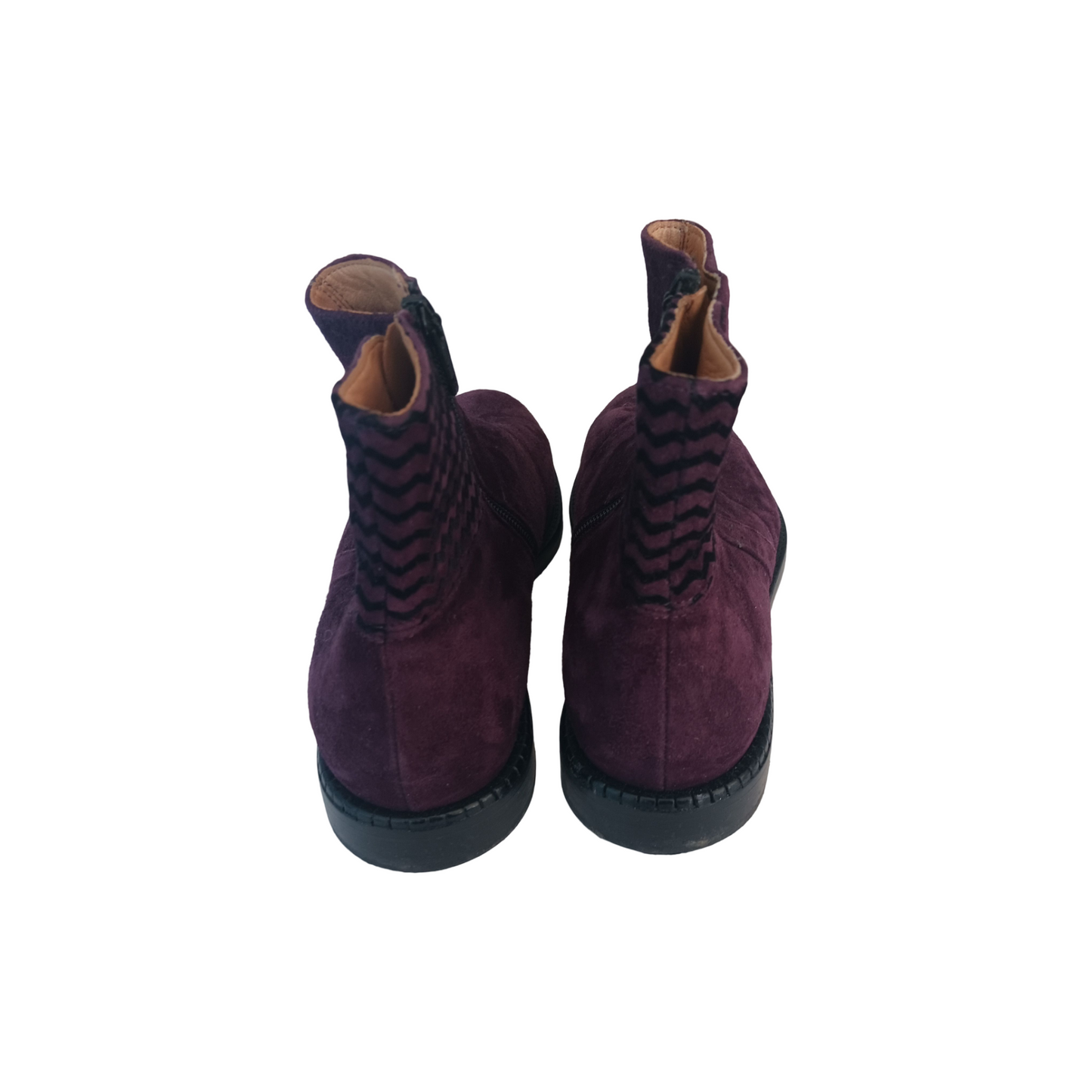 Lloyd Purple Suede Ankle Boots, Size 9