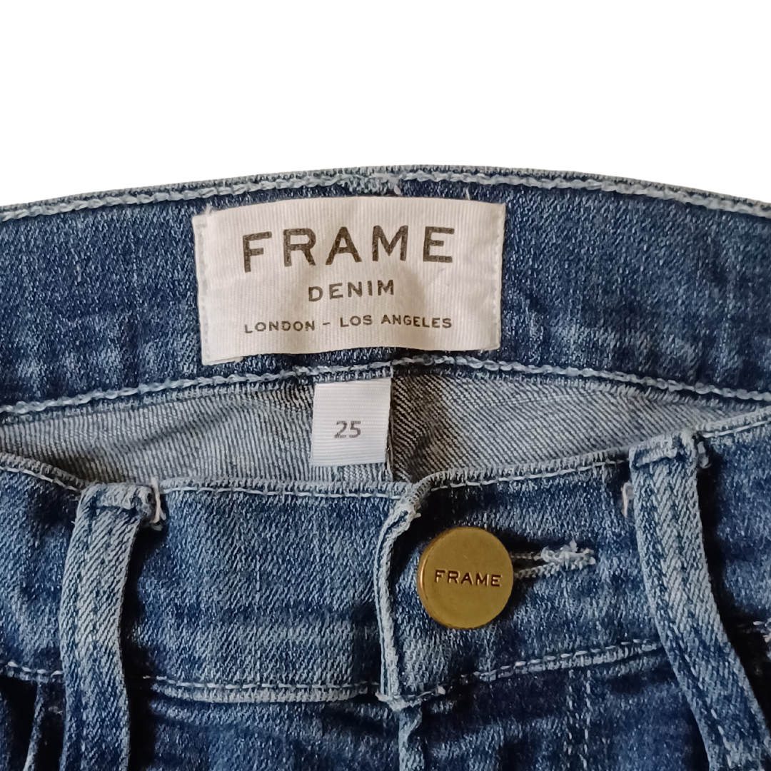 FRAME Denim Blue Jeans Le Skinny De Jeanne Size 25 Planet Vintage Clothing
